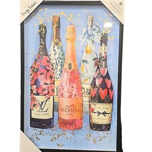 Design District Champagne Is Always Good Framed Wall Decor